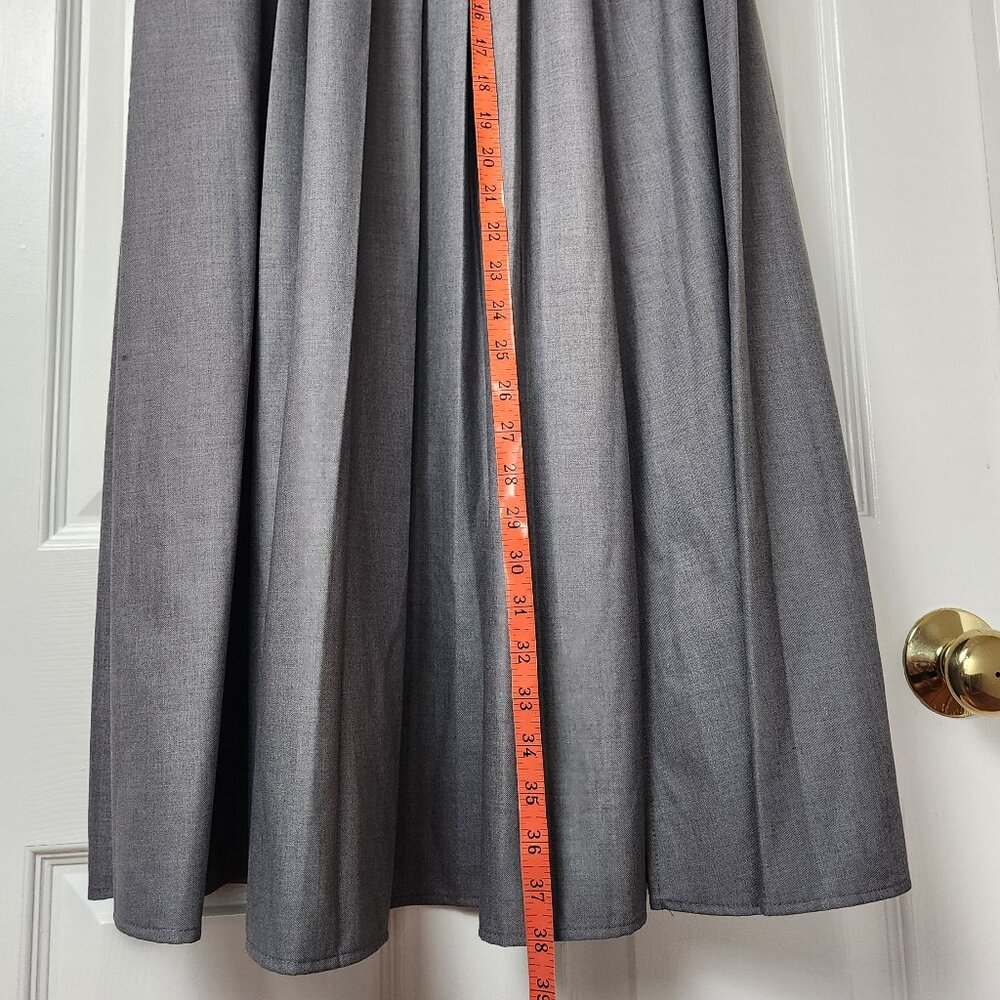 NWT Commense Grey Pleated Side Split Maxi Skirt S… - image 10